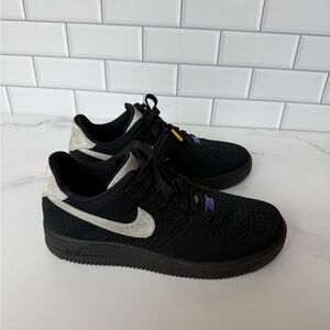 Nike Air Force 1 Ultra Flyknit 'Black Metallic Silver'